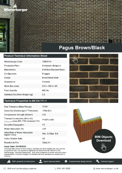 Pagus Brown Black Data Sheet