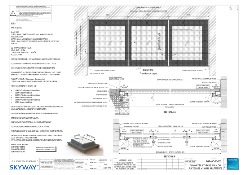 DWG Multi-Pane walk on + wall abutments