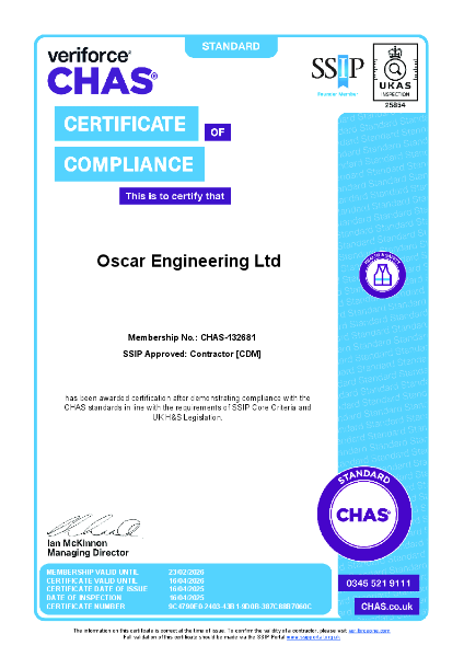 CHAS Certificate