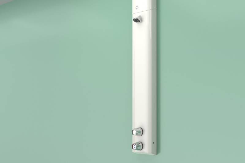 Shower Assembly with Dual Controls, Vandal and Ligature Resistant Head (incl. ILTDU)