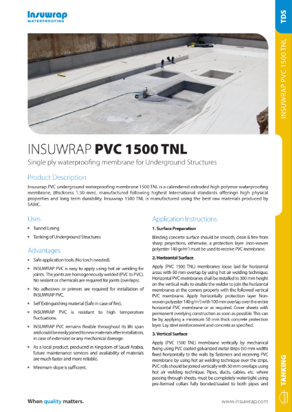 Insuwrap PVC 1500 TNL TDS