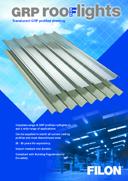 Filon-GRP-Rooflights Walkable Liner