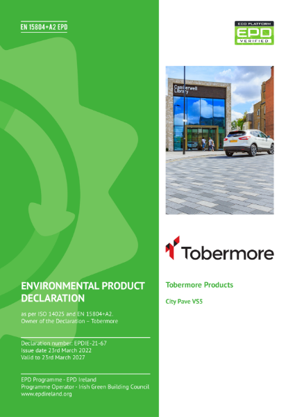 Environmental Product Declaration (EPD) City Pave VS5