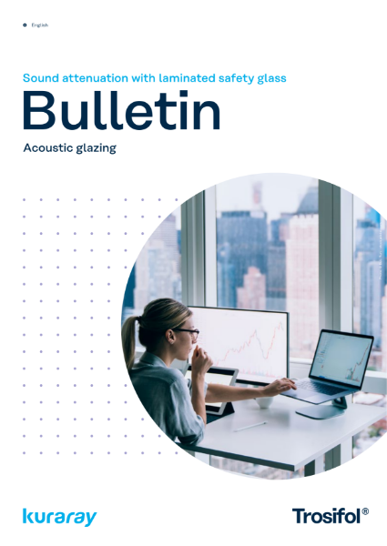 Sound attenuation with laminated safety glass.