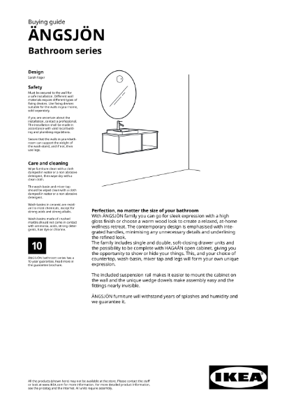 IKEA ÄNGSJÖN Bathroom Buying Guide