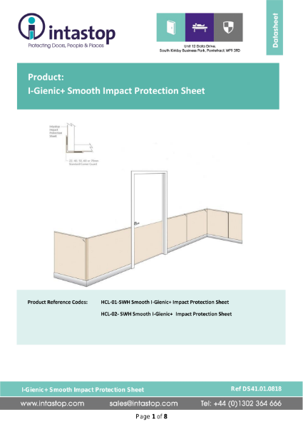 Data Sheet - I-Gienic + Smooth Sheet with Hygienilac