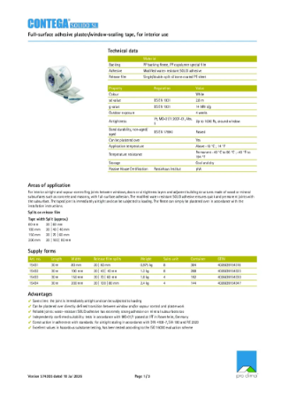 Contega Solido SL-Technical Datasheet