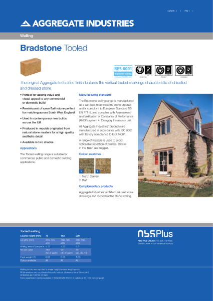 Bradstone Tooled Walling