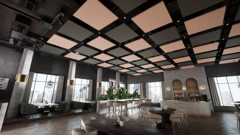 Sonify by Zentia – Sonify Canopy (Square) - Ceiling System