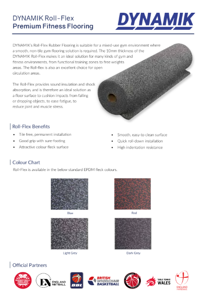 Roll-Flex - Premium Fitness Rubber Flooring