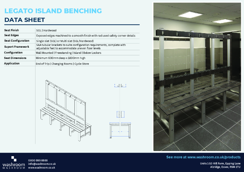 Legato Island Benching