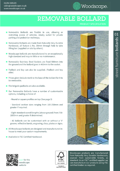 Removable Bollard