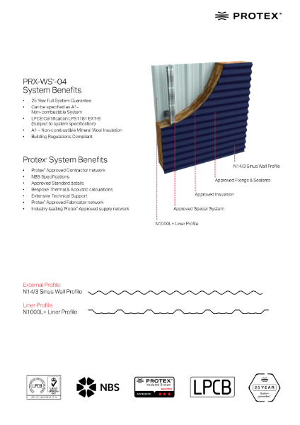 PRX-WS-04_WallSystem_Datasheet