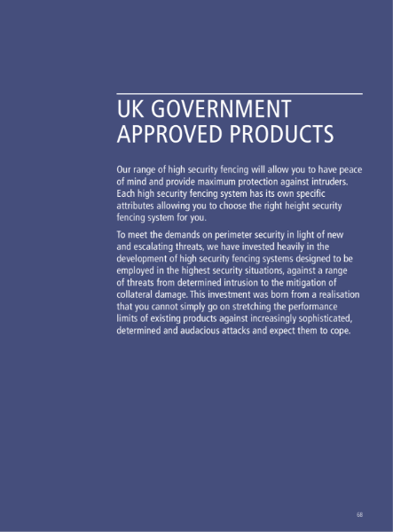High Security UK Government Approved Fencing