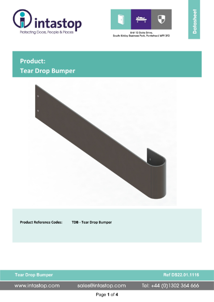 Data Sheet - Tear Drop Bumper