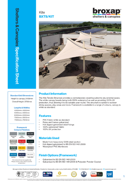 Kite Specification Sheet