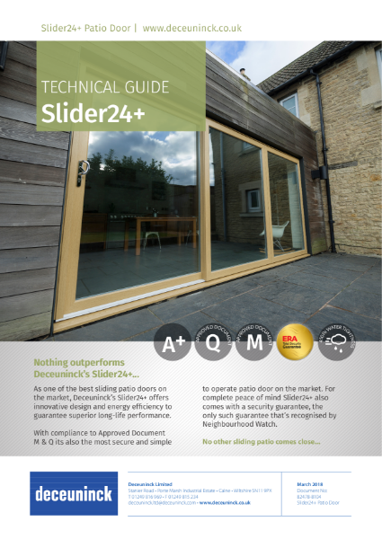 07. Slider24+ Sliding Patio Door Datasheet