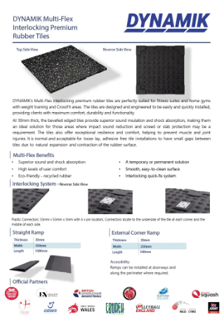 Multi-Flex Rubber Gym Tiles