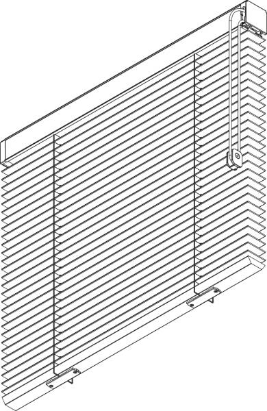 Venetian Blind - 50mm Slat Chain Operated  - Silent Gliss SG 8910 - Venetian Blinds