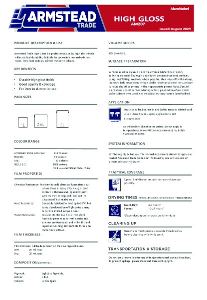 Armstead 207 - High Gloss
