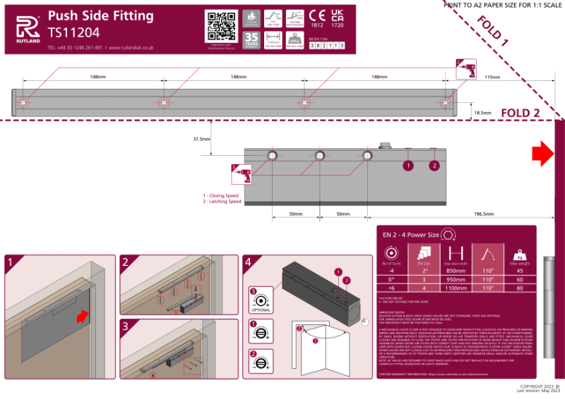 TS.11204 Fitting Instructions - Push side