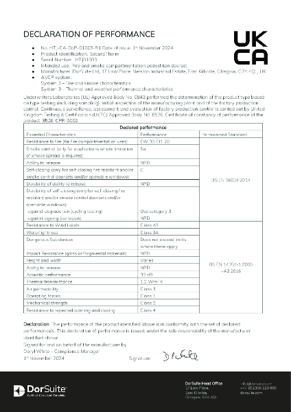 BM Trada Declaration of Performance