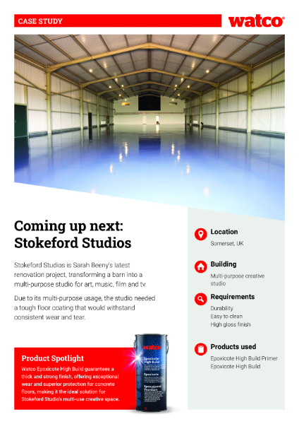 Stokeford Studios - Epoxy Resin Floor Paint Case Study