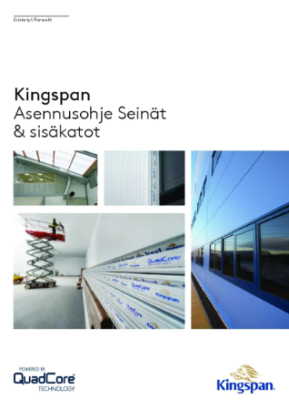 Kingspan - Asennusohje Seinät & Sisäkatot