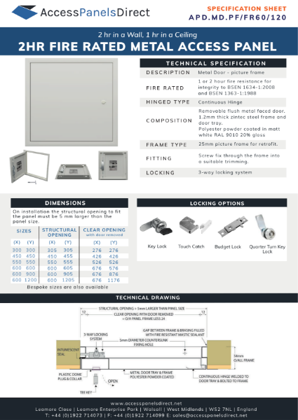 APD.MD.PF/FR60/120 Datasheet