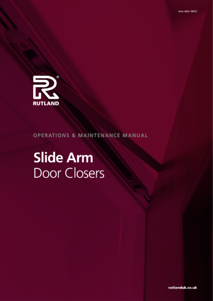 Operations & Maintenance Manual - Slide Arm Door Closers