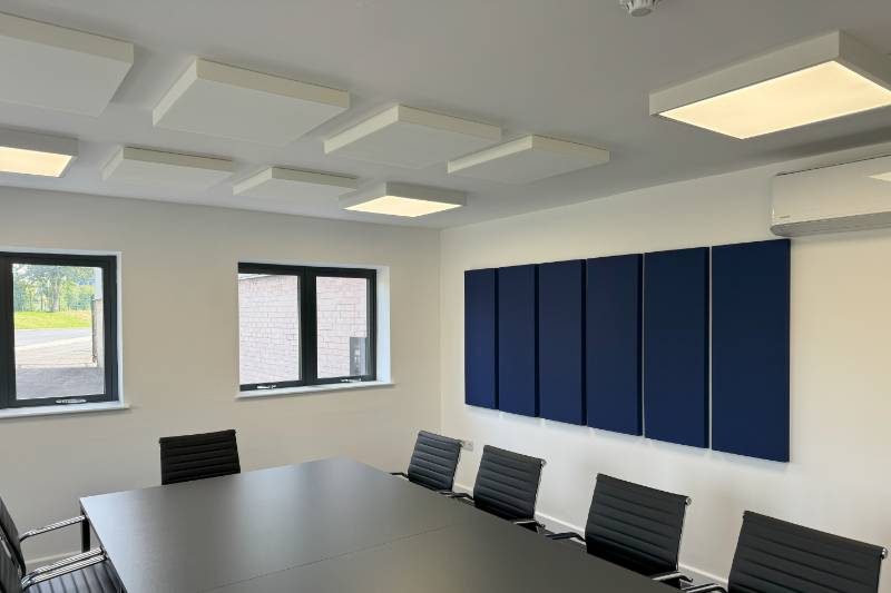 Solving boardroom noise issues with sound absorber panels