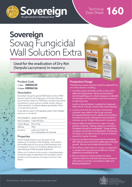 SOVAW Fungicidal Wall Solution TDS