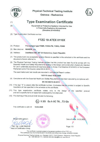 Type Examination Certificate