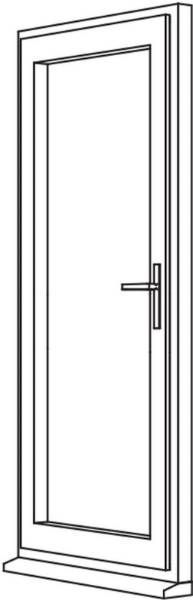 Heritage 2800 Flush Residential Door - R1 Open Out