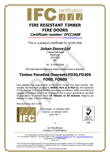 IFC Fire Certification