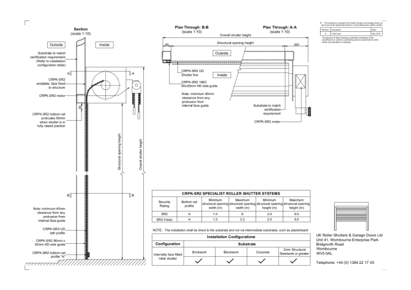 CRPK-SR2 Drawings Datasheet