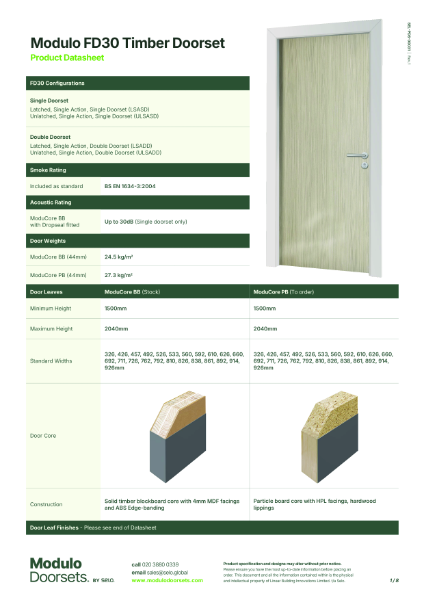 FD30 Fire Rated Doorsets