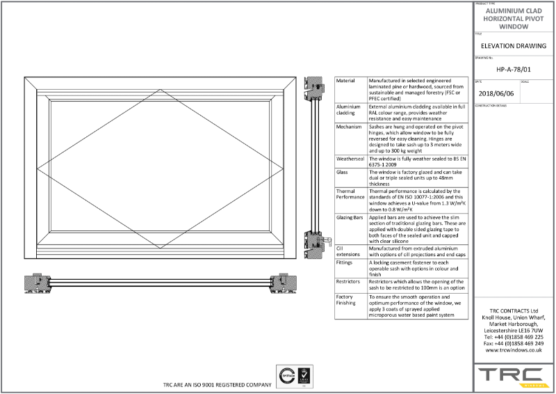 Alu Clad Pivot Windows