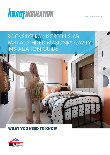 Rocksilk® RainScreen Slab Installation Guide - Partially Filled Masonry Cavity