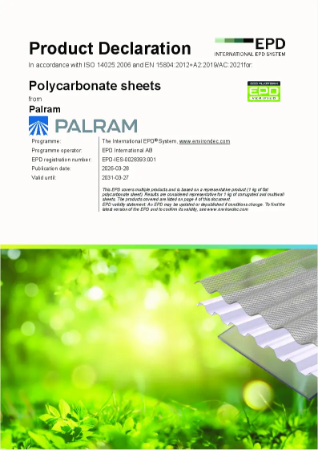 Palram Polycarbonate EPD