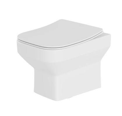 Zara Wall Hung Rimless WC Pan - Square WC Pan