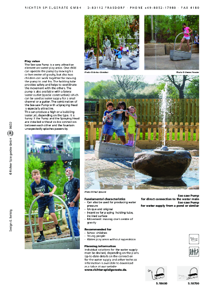 See-saw Pump Datasheet