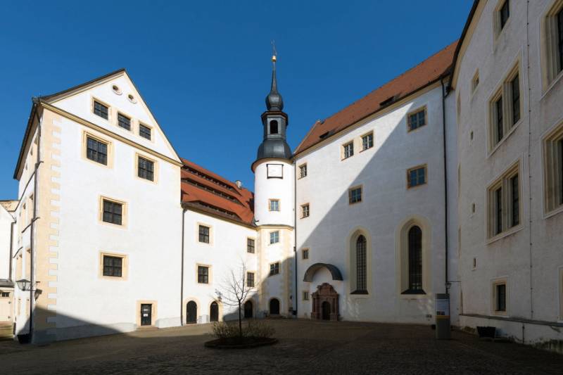 Colditz castle: Teckentrups fire-protection in a historical building with all glass fire doors and fire doorsets creates a brilliantly sympathetic fire protection solution