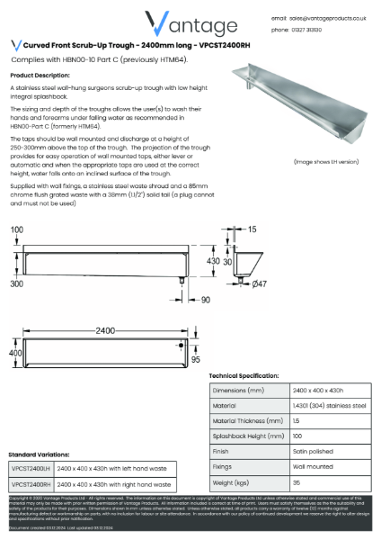 Data Sheet - VPCST2400RH