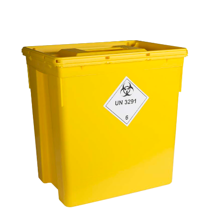 Risiko- og farlig avfall - 30 L gul beholder