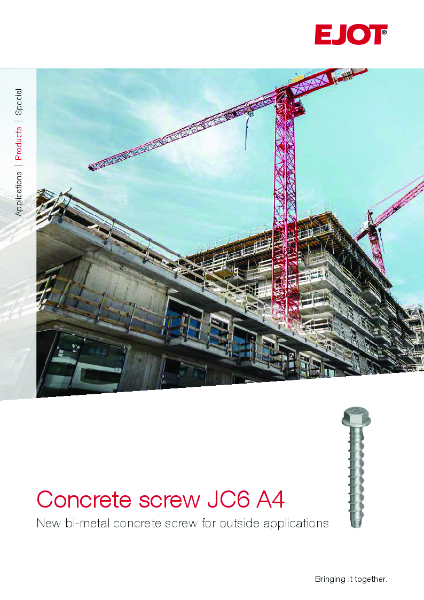 JC6-A4 Concrete Screws Brochure
