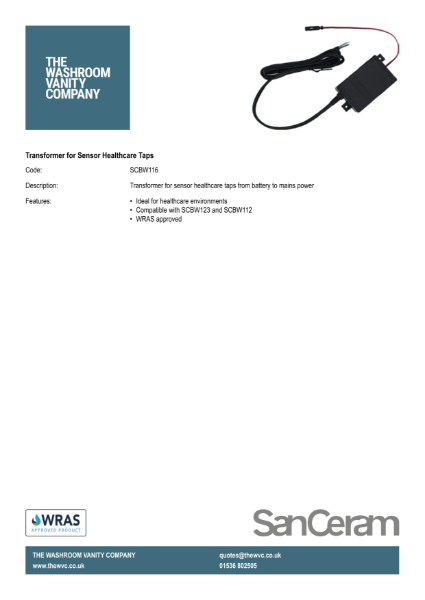 Battery to mains transformer SCBW116