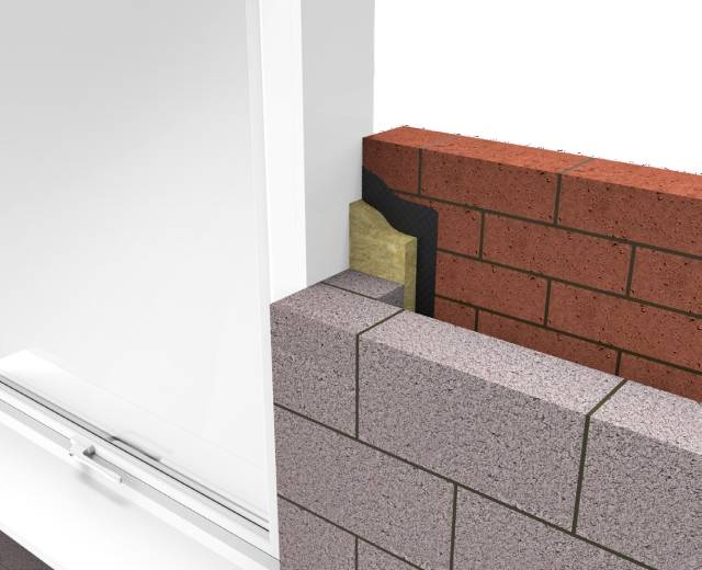 Rockfibre Insulated DPC - Fire-Rated Cavity Closer Window and Door