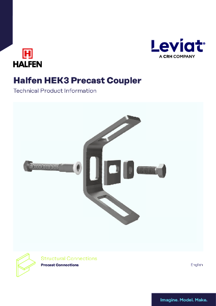 HALFEN HEK3 Precast coupler - Technical Product Information