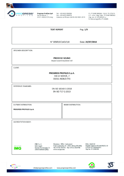 PRODESO SOUND TEST